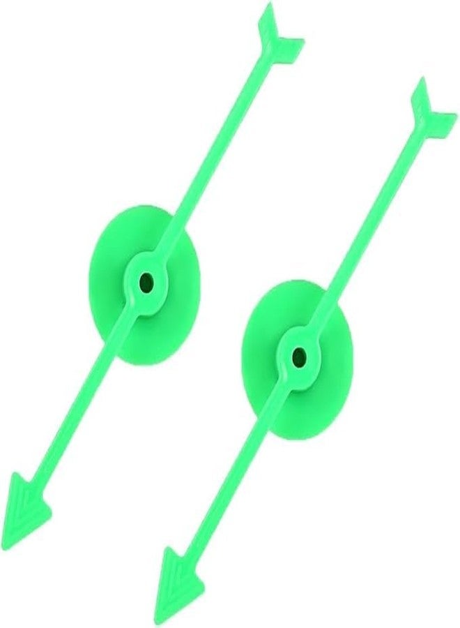 Kryoflare 2Pcs Spinner Game Set, Plastic Arrow Board Games with Suction Cup, School Party and Family Game Accessories 4 InchesSmall Lightweight Arrows(Green) - Image 1